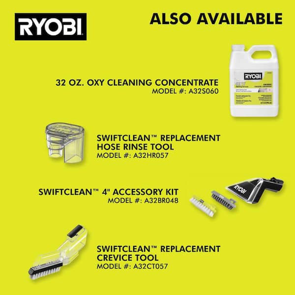 RYOBI 4 in. 2PC SWIFTClean Mid-Size Spot Cleaner Accessory Kit