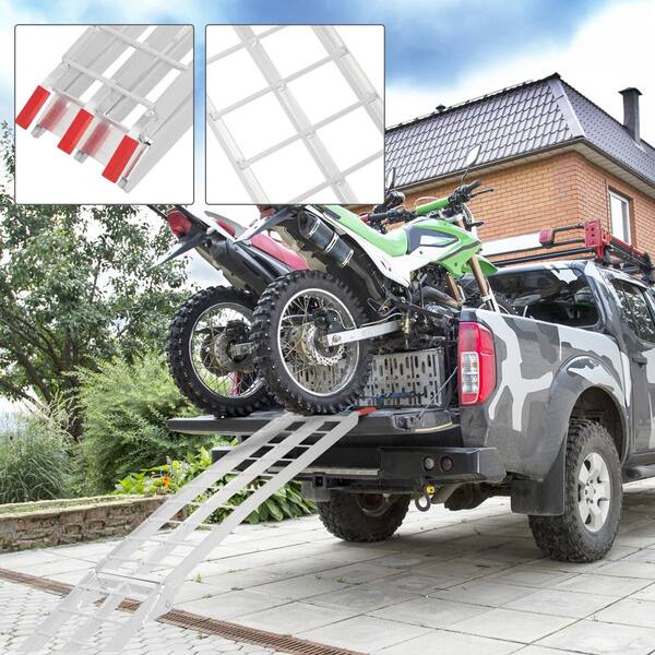 ATV Ramps, 1500lbs Aluminum Motorcycle Ramp, LEMNISCATE 2 PCS Loading - View #5