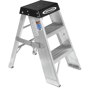 FS1500 Series Fiberglass Step Ladder, 2 ft x 17 in, 300 lb Capacity, 443-FS1502