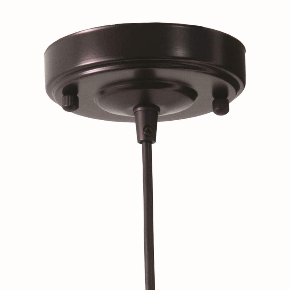 Dorado 15" Dark Bronze and Gold Farmhouse Pendant Light