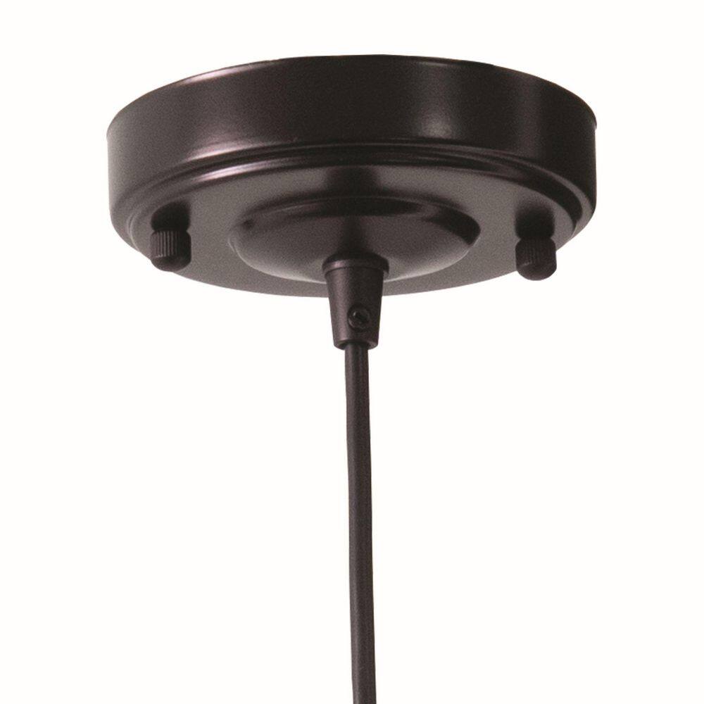 Dorado 15" Dark Bronze and Gold Farmhouse Pendant Light