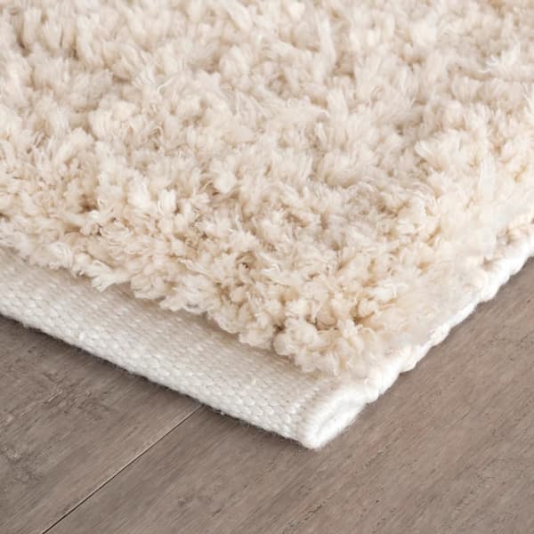 Kodiak Handwoven Microfiber Performance Ivory 9 ft. x 12 ft. Indoor Area Rug