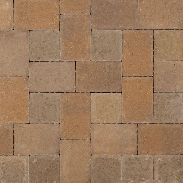 Pavestone Plaza 8.27 in. L x 5.51 in. W x 2.36 in. H Earth Blend Concrete Paver (300-Pieces/96 sq. ft./Pallet)
