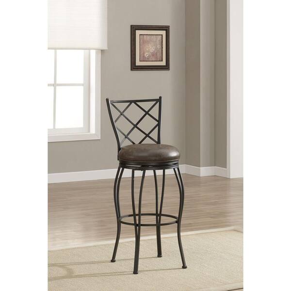 American Heritage Ava 26 in. Coco Cushioned Bar Stool