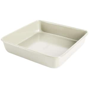 Color Bake 9 Inch Carbon Steel Square Cake Pan in Linen