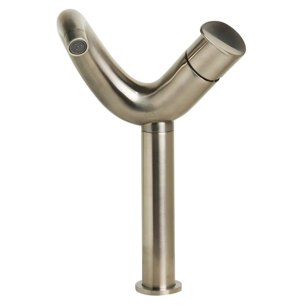 Brushed Nickel Single-Handle Tall Vessel Sink Faucet