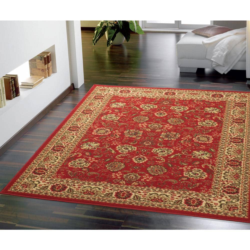 Ottomanson Ottohome Collection NonSlip Rubberback Oriental Design 5x7