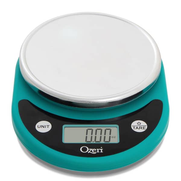 Ozeri Precision Pro Stainless-Steel Digital Kitchen Scale - White, 12lb  Capacity, Battery-Operated, Oversized Platform