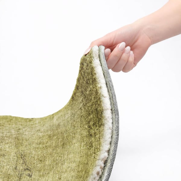 Dream Shag Premium Machine Washable Abstract ADS658 Khaki 9 ft. x 12 ft. Area Rug