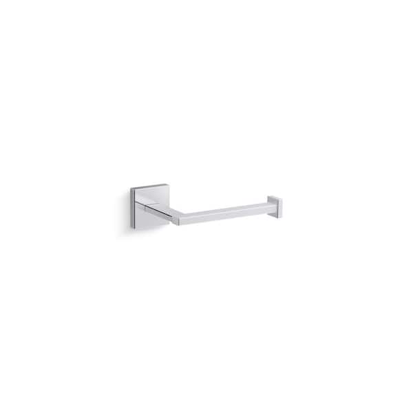 KOHLER Square Wall Mounted Toilet Paper Holder in Polished Chrome