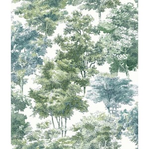 28.18 sq. ft. Old World Trees Peel and Stick Wallpaper