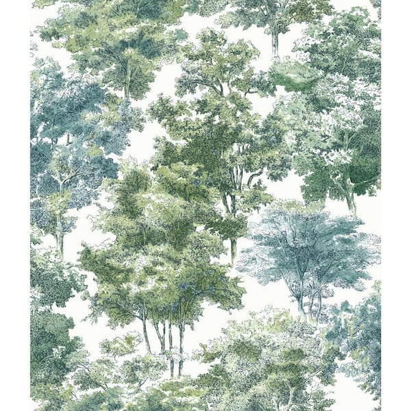 28.18 sq. ft. Old World Trees Peel and Stick Wallpaper