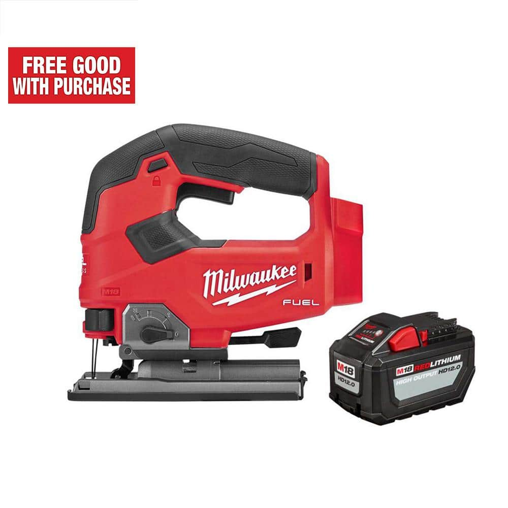 Milwaukee M18 FUEL 18V Lithium-Ion Brushless Cordless Jig Saw & High ...