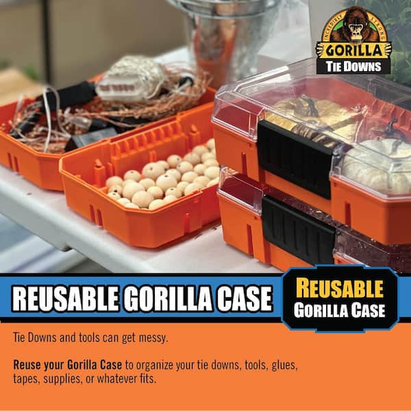 Gorilla 16 ft. x 1 in. Light Duty Tie Down Ratchet Strap (2-Pack