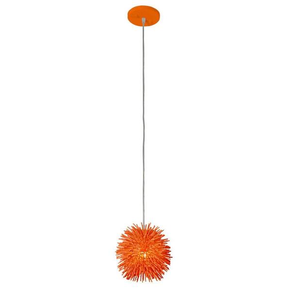 Varaluz Urchin 1-Light Electric Pumpkin Uber Mini Pendant