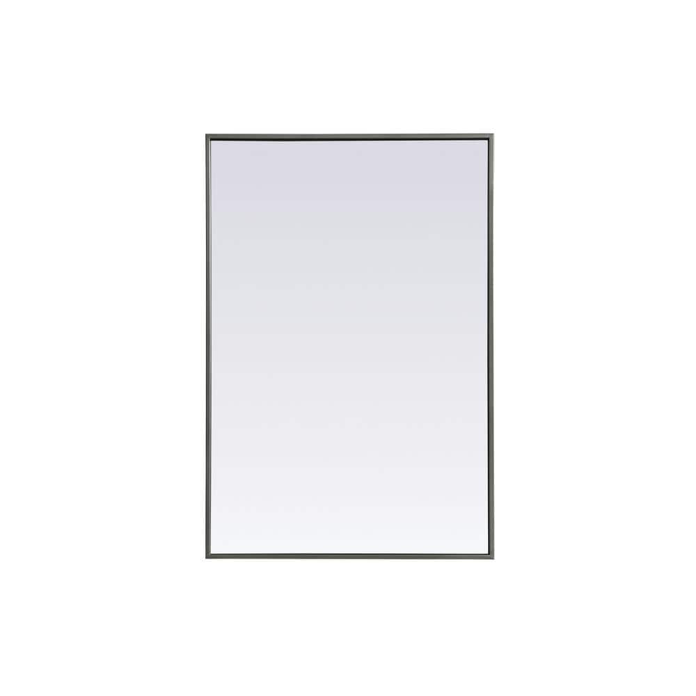 Timeless Home 36 in. W x 24 in. H x Modern Metal Framed