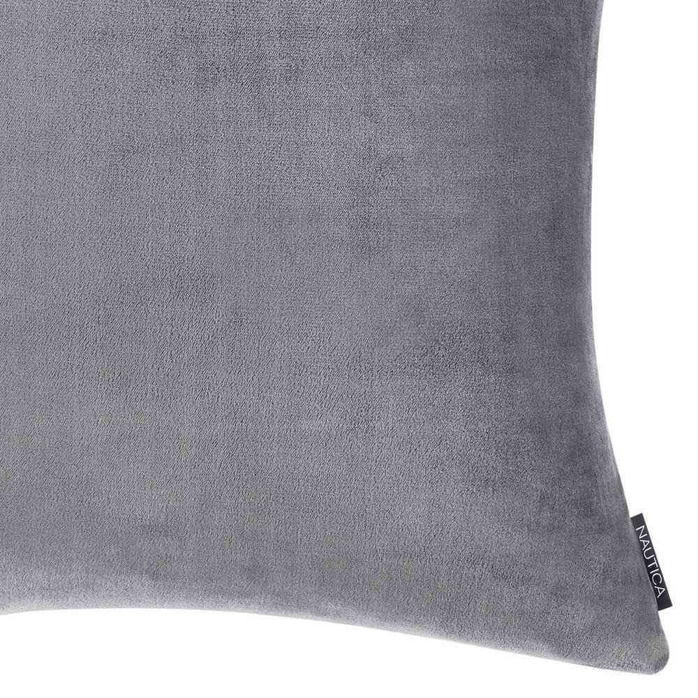 Ultra Soft Gray Fleece European Sham with Zipper Closure