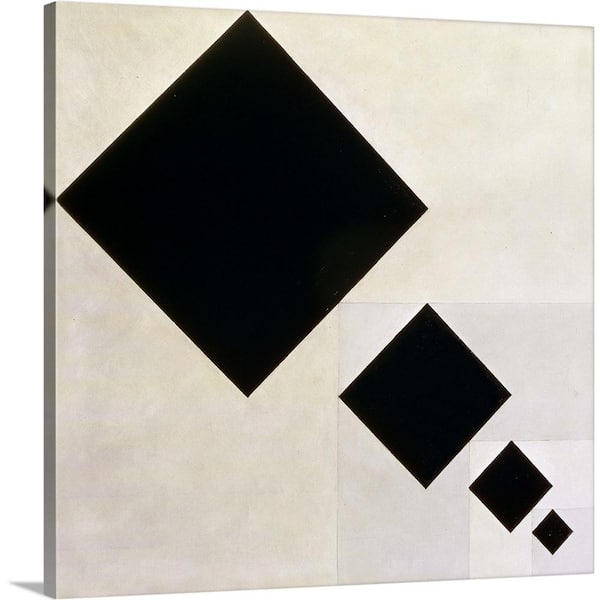 GreatBigCanvas 24 in. x 24 in. "Arithmetic composition" by Theo van Doesburg Canvas Wall Art