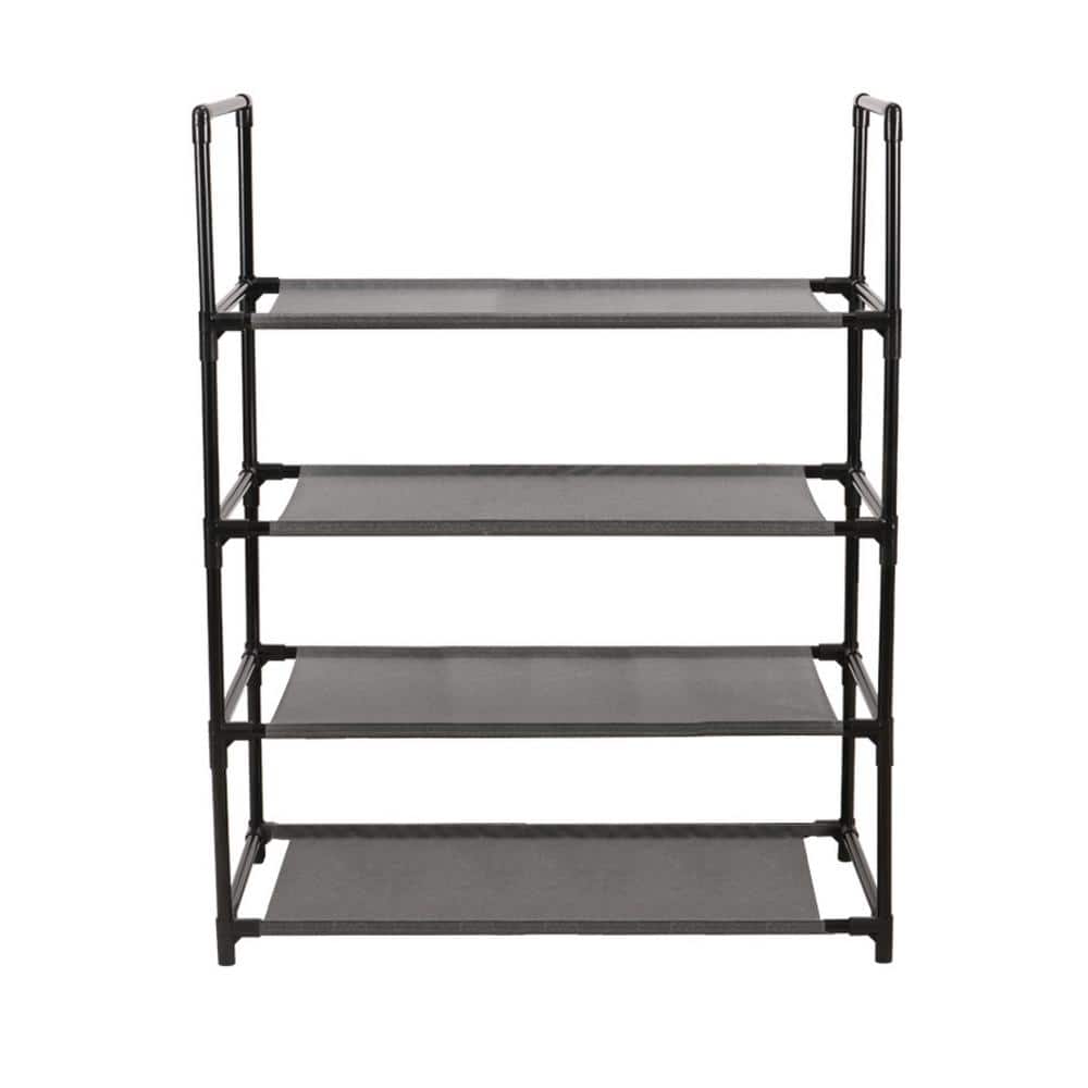 Kitcheniva Shoe Rack Shelf Standing Storage With Cover 10 Tier Black, 1 Pcs  - Kroger