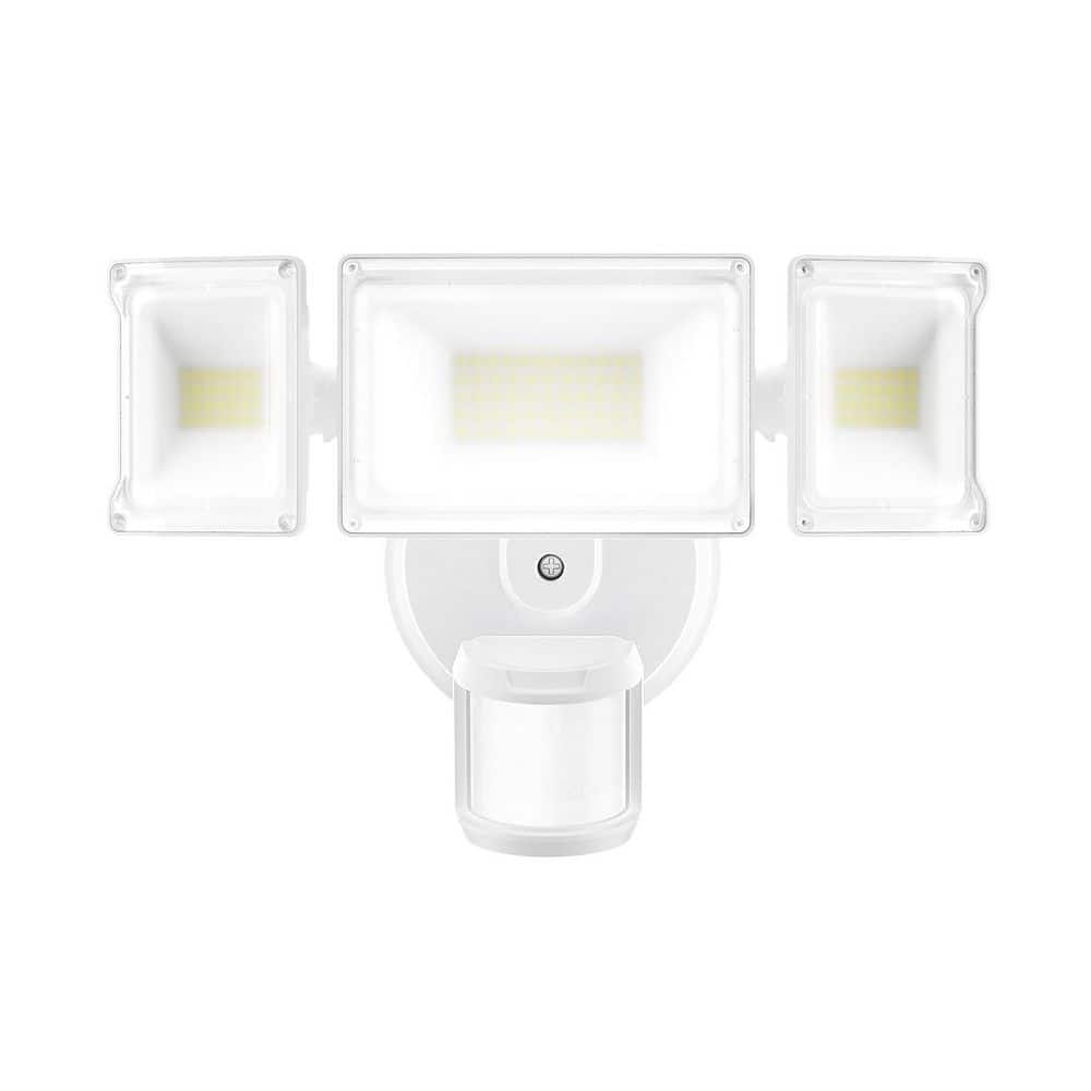 75 Watt Equivalent 7000 Lumen 180 Degree White Motion Sensing Dusk to Dawn LED Flood Light IP65 Waterproof price history on PriceWatchPro