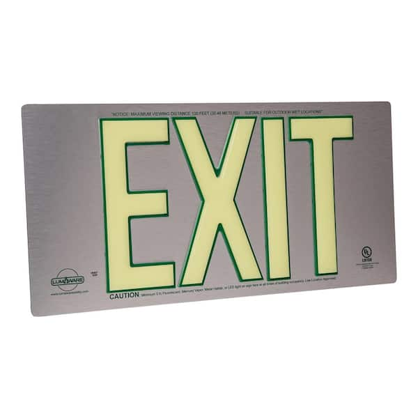 exit sign metal