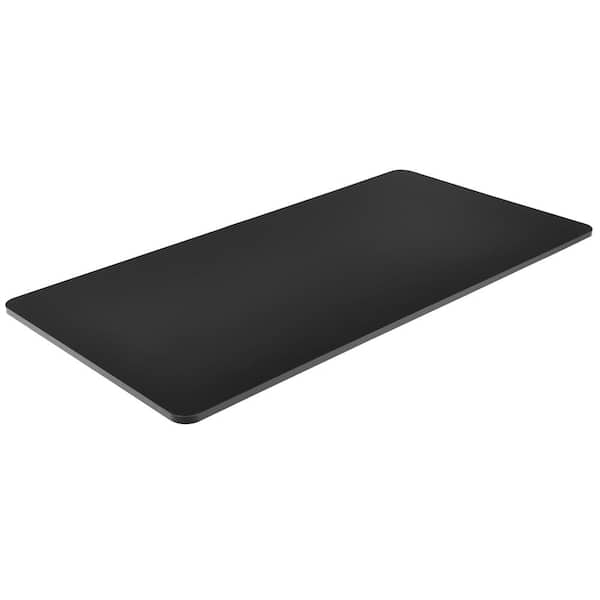 Costway 55 in. 1-Piece Black Rectangle Wood Coffee Table Universal Tabletop for Standard