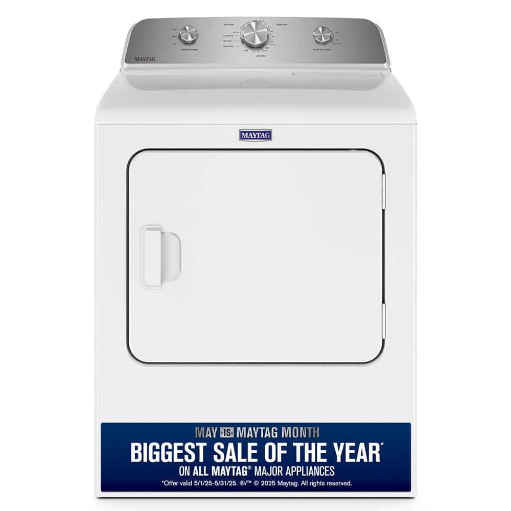 7.0 cu. ft. Vented Electric Dryer in White