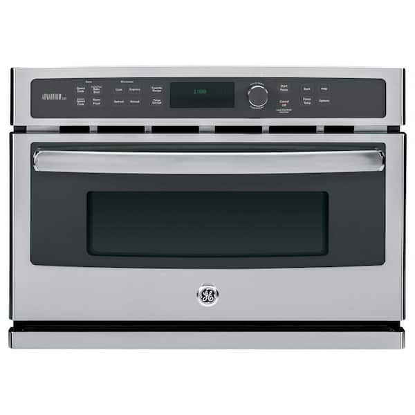 GE Profile 27 in. Single Electric Wall Oven with Advantium Cooking in Stainless Steel