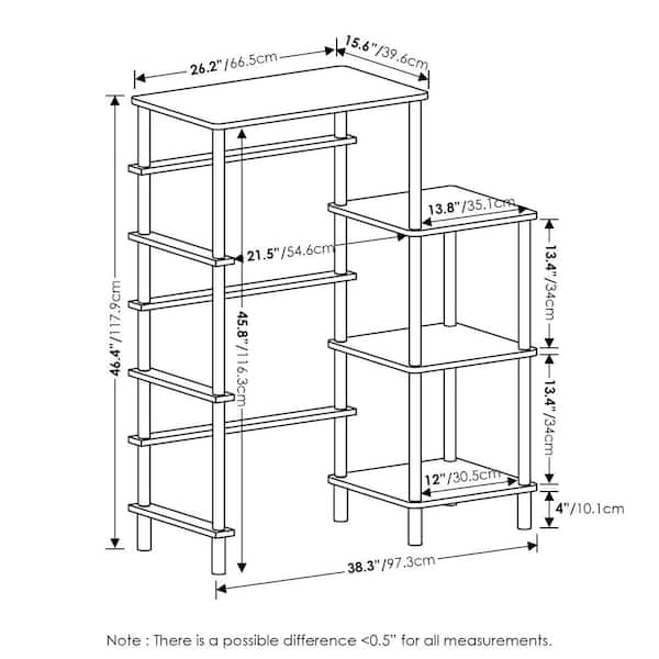 Furinno Turn-N-Tube No Tool 3-Tier Storage Shelf – Furinno – Fits Your  Space, Fits Your Budget