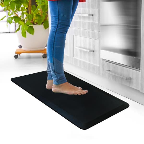 Doortex Black Foam PVC Anti-Fatigue Mat-16 in. x 24 in.
