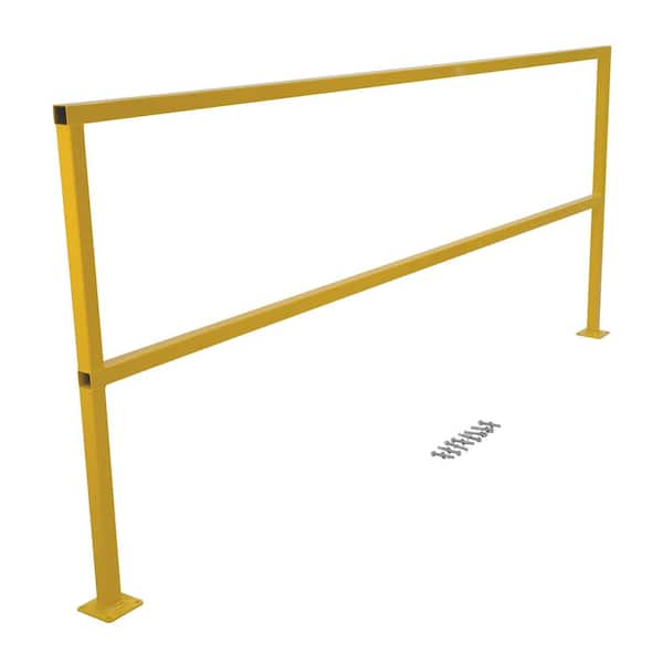 Vestil 8 ft. Square Steel Safety Handrail with Hardware Kit SQ-96-HWR ...