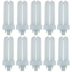 120-Watt Equivalent PL-T GX24q3 4-Pin Base CFL Plug In Light Bulb in Daylight Deluxe 6500K (10-Pack)