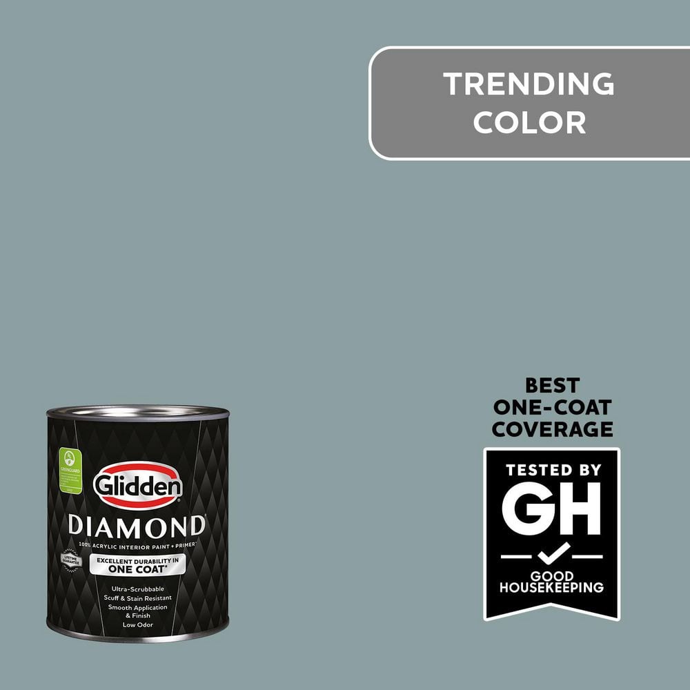 1 qt. PPG1034-5 Aqua Smoke Semi-Gloss Interior Paint with Primer price history on PriceWatchPro