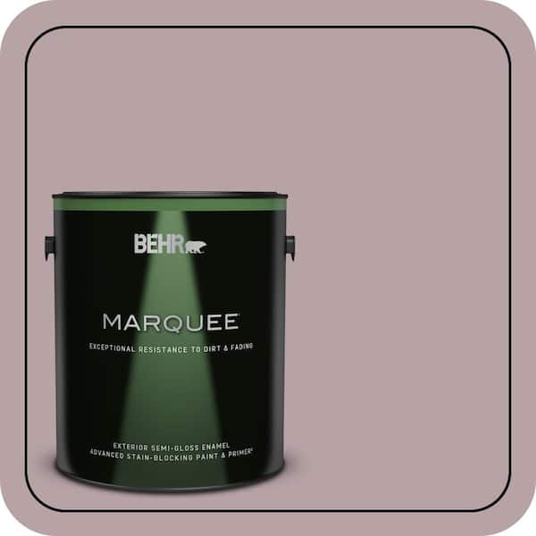 BEHR MARQUEE 1 gal. #100F-4 Dark Lilac Semi-Gloss Enamel Exterior Paint & Primer