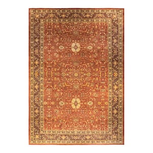 Mogul One-of-a-Kind Traditional Orange 12 ft. 3 in. x 18 ft. 5 in. Oriental Area Rug