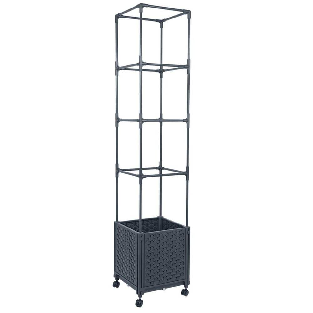 56.7 in. Tomato Planter with Trellis, Raised Garden Bed Planter Box w/Self-Watering and Wheels price history on PriceWatchPro
