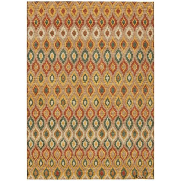 Chantille Machine Washable Indoor/Outdoor Abstract ACN3122 Copper 10 ft. x 14 ft. Area Rug