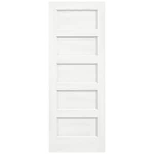 32 in. x 80 in. Conmore White Paint Smooth Hollow Core Molded Composite Interior Door Slab