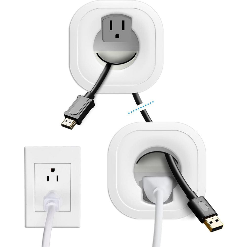 In-Wall Cable Management Kit with Hole Saw-Power and Low Voltage Cord for Hiding TV Wires Behind Wall-Mounted TVs price history on PriceWatchPro