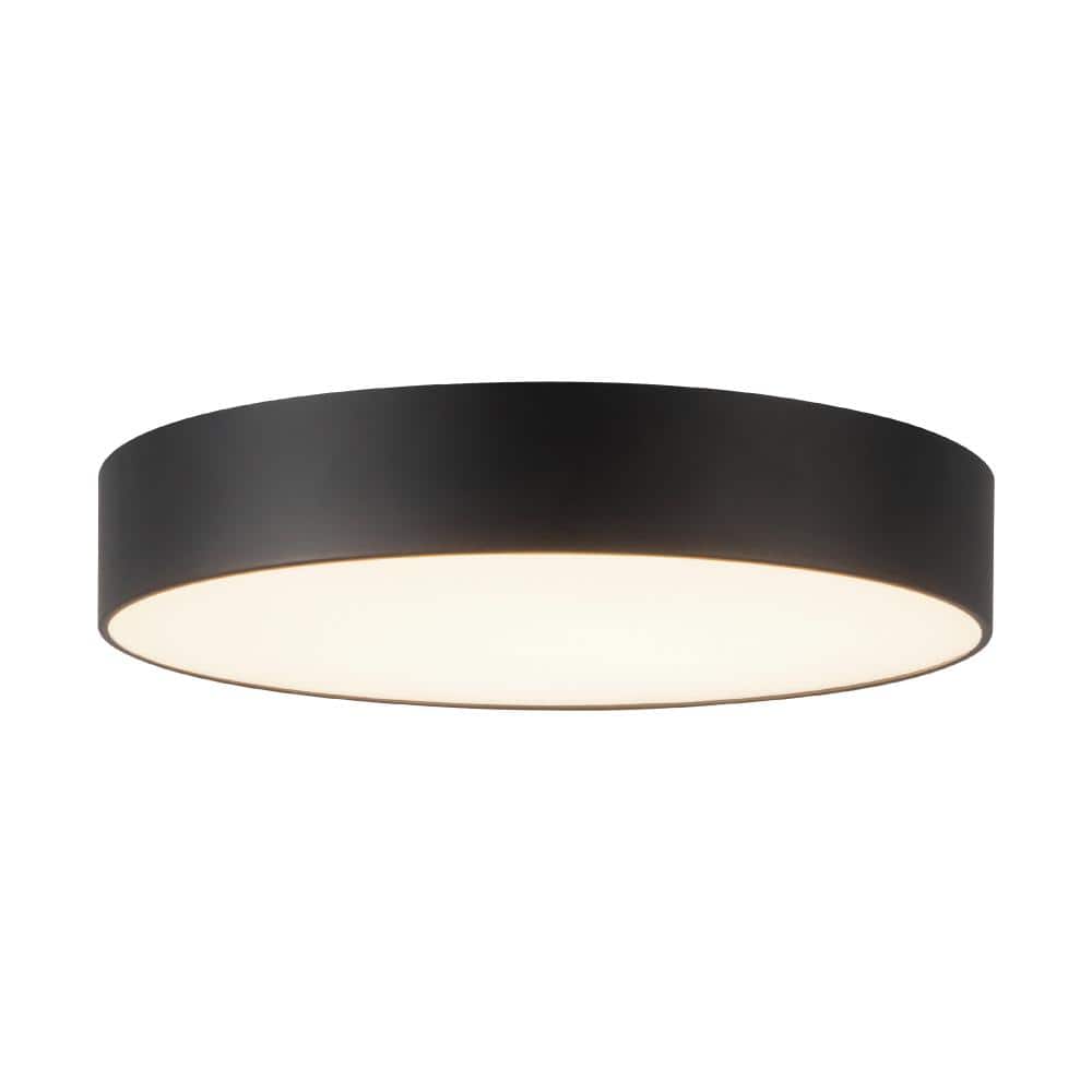 Musa 8-in Black dimmable LED Flush Mount price history on PriceWatchPro