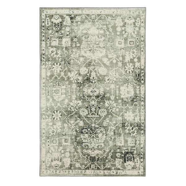 Mohawk Home Stamford Grey 5 ft. x 8 ft. Oriental Area Rug