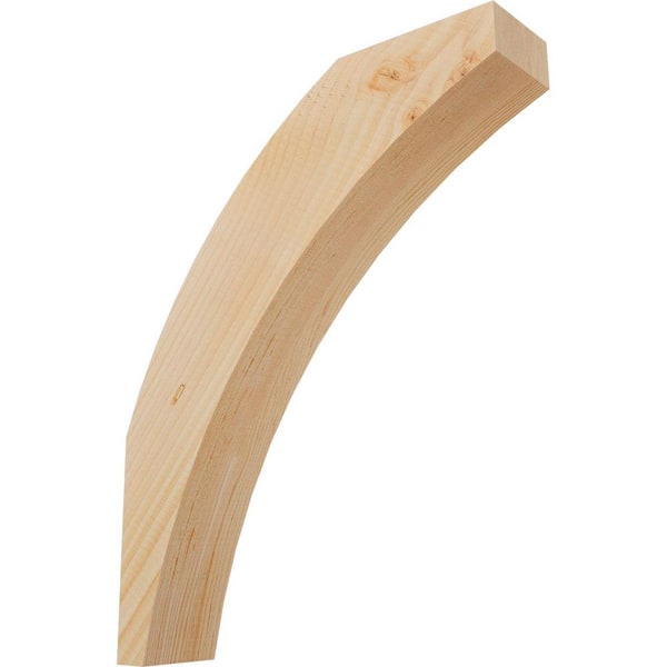 3 1/2"W x 16"D x 20"H Thorton Smooth Knee Brace, Douglas Fir