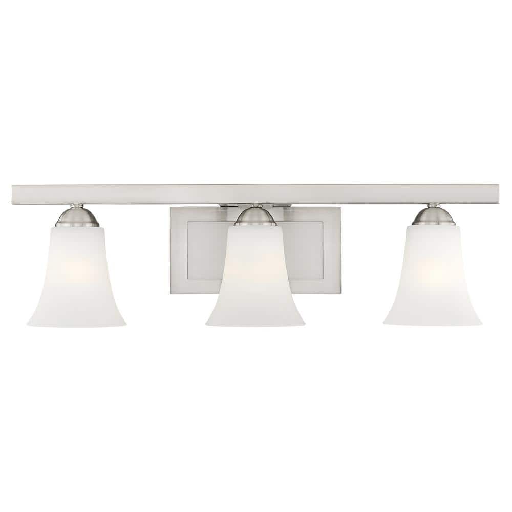 Ridgedale 3 Light Brushed Nickel Bath Vanity