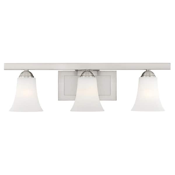 Ridgedale 3 Light Brushed Nickel Bath Vanity