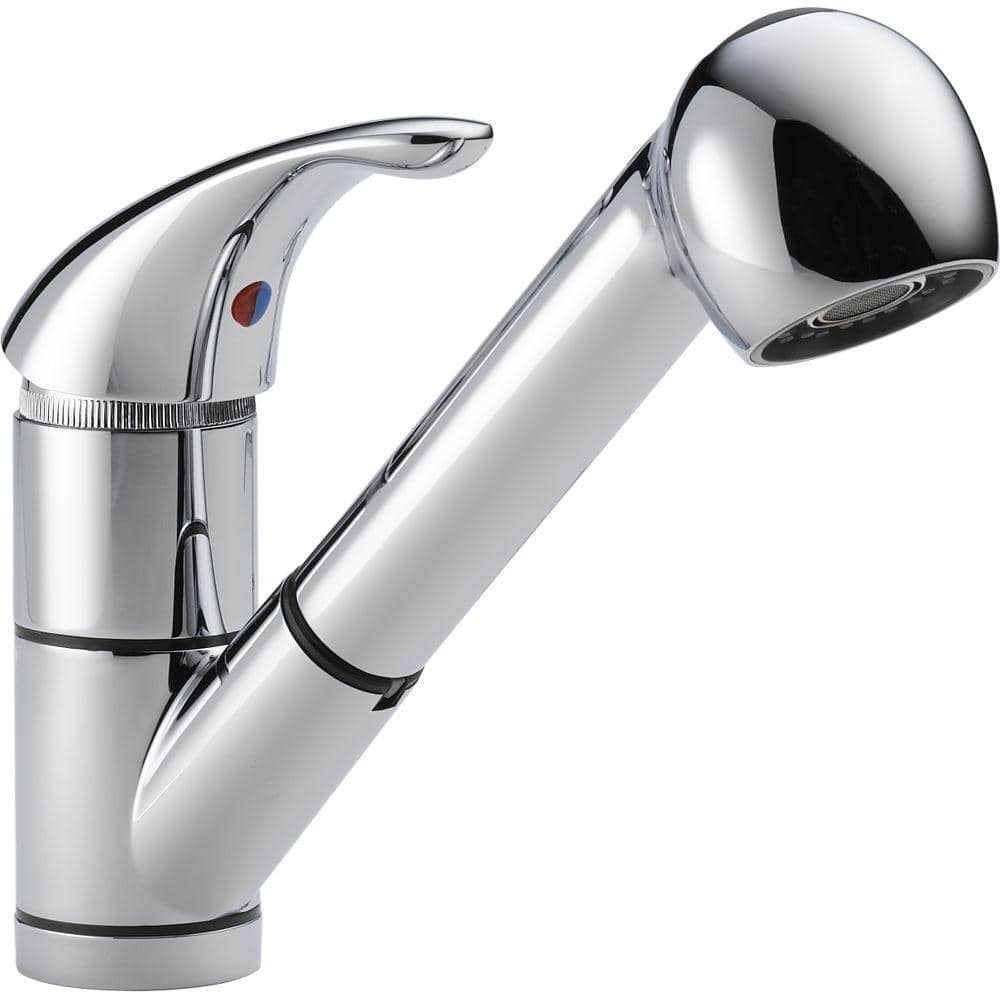 Peerless Westchester Chrome 1-Handle Deck-Mount Pull-Out Handle Kitchen Faucet Peerless Westchester Chrome 1-Handle Deck-Mount Pull-Out Handle Kitchen Faucet