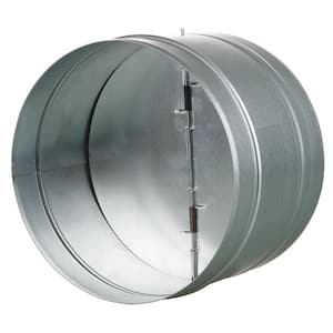 8 in. Galvanized Back-Draft Damper with Rubber Seal