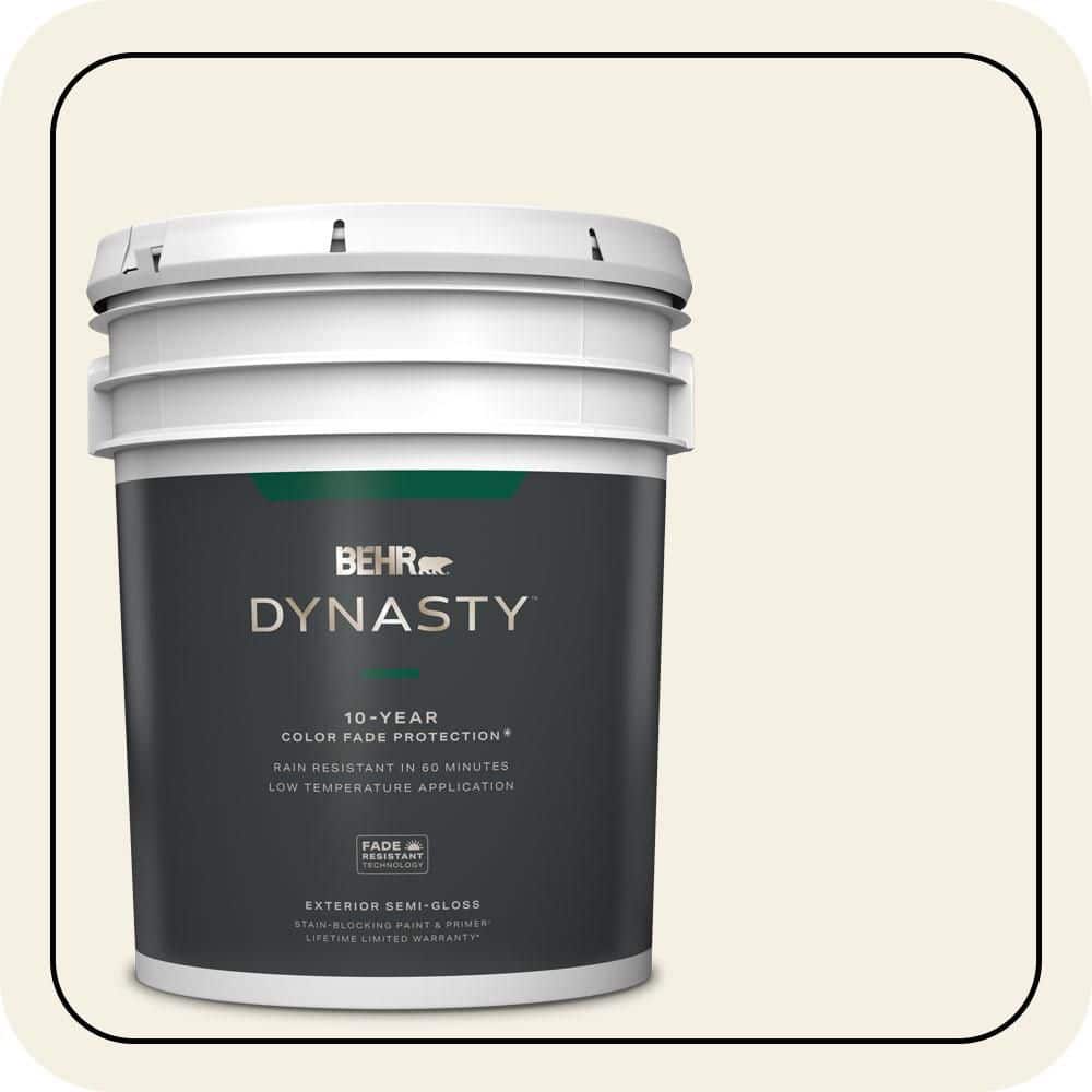 5 gal. #BXC-01 Resort White Semi-Gloss Exterior Stain-Blocking Paint & Primer product image for price tracking