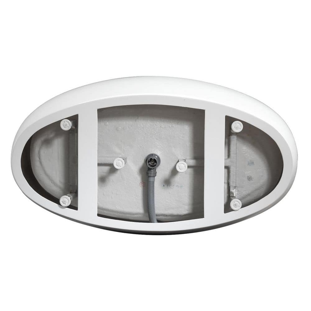 Jolie 55'' White Freestanding Acrylic Soaking Bathtub