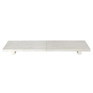 Foldable White Patterned Trivet Table