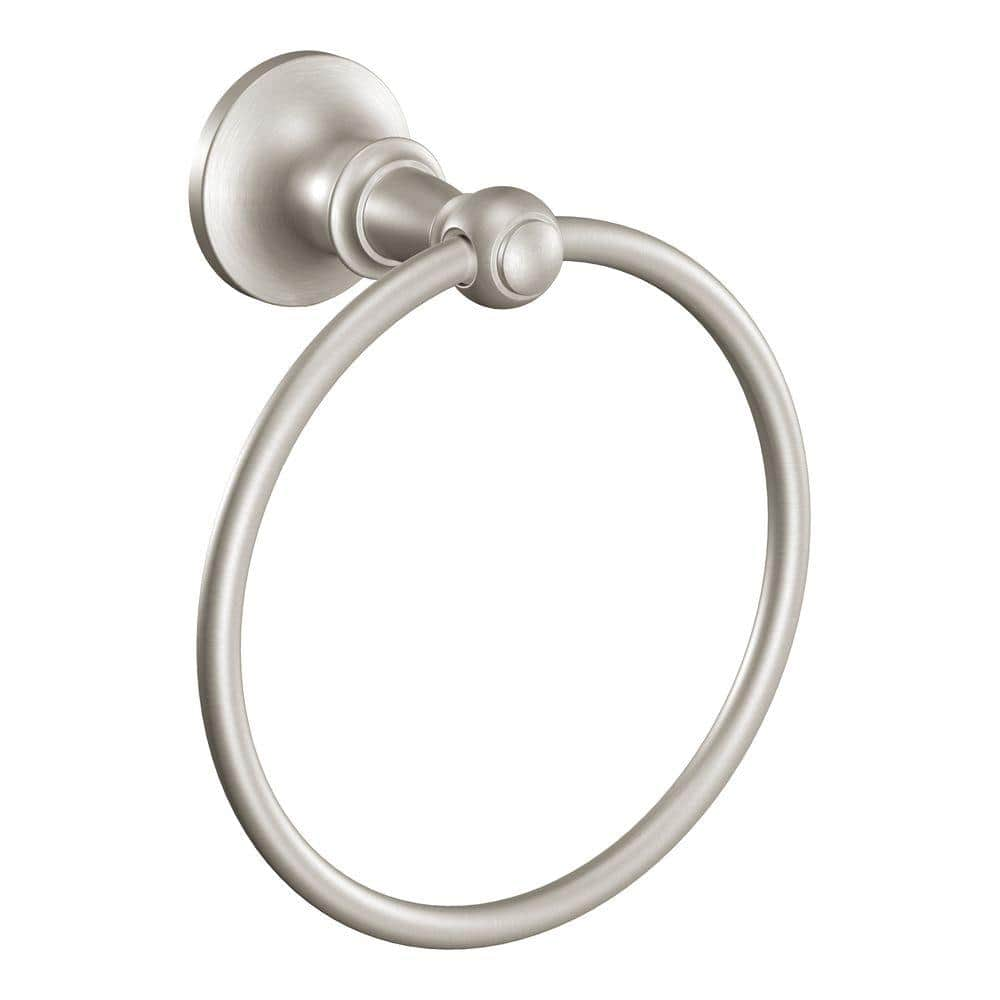 MOEN Vale Towel Ring in Spot Resist Brushed Nickel -  DN4486BN